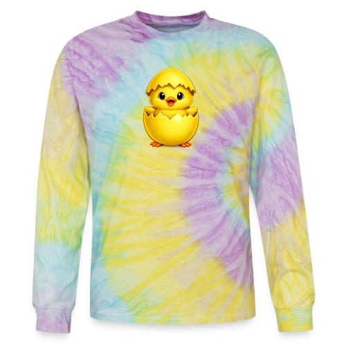 Easter Chick yellow - Tie Dye Long Sleeve T-shirt