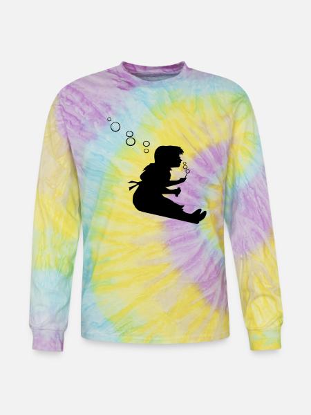 BUBBLE GIRL - Tie Dye Long Sleeve T-shirt - mystique
