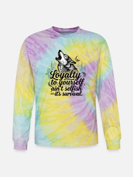 Loyalty To Yourself - Tie Dye Long Sleeve T-shirt - mystique