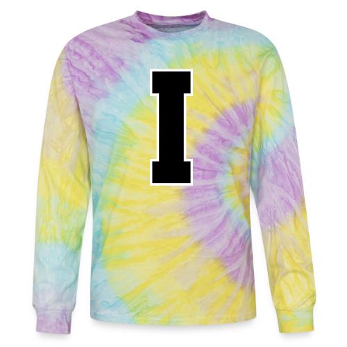 Varsity Letter I Collegiate Monogram - Tie Dye Long Sleeve T-shirt
