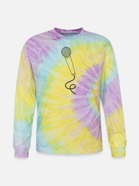 microphone - Tie Dye Long Sleeve T-shirt - mystique