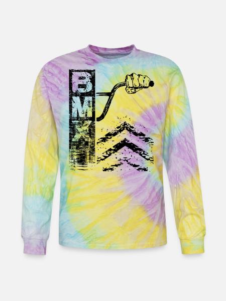 Behind Bmx Bars - Tie Dye Long Sleeve T-shirt - mystique
