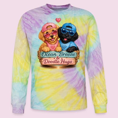 Ocean Breeze & Doodle Hugs - Tie Dye Long Sleeve T-shirt