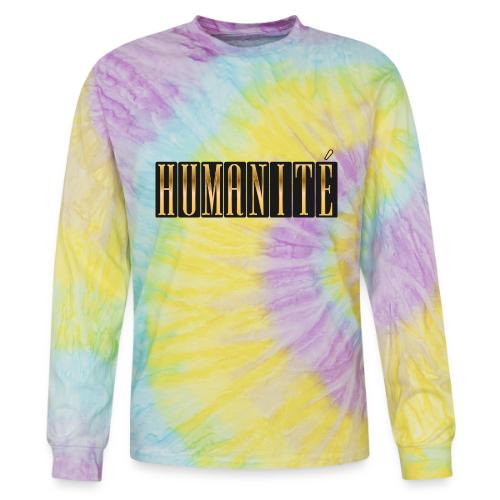 Humanity in Golden Letters - Tie Dye Long Sleeve T-shirt