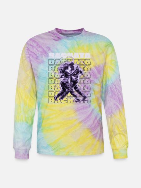 Sensual Latin Bachata Bachateros - Tie Dye Long Sleeve T-shirt - mystique