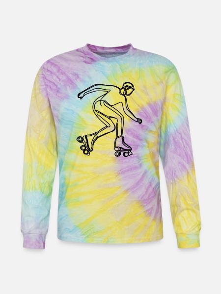 Farming ECG - Tie Dye Long Sleeve T-shirt - mystique