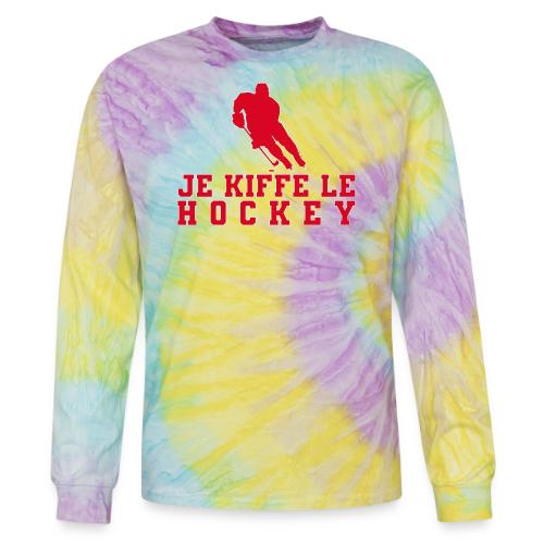 I love hockey - Tie Dye Long Sleeve T-shirt