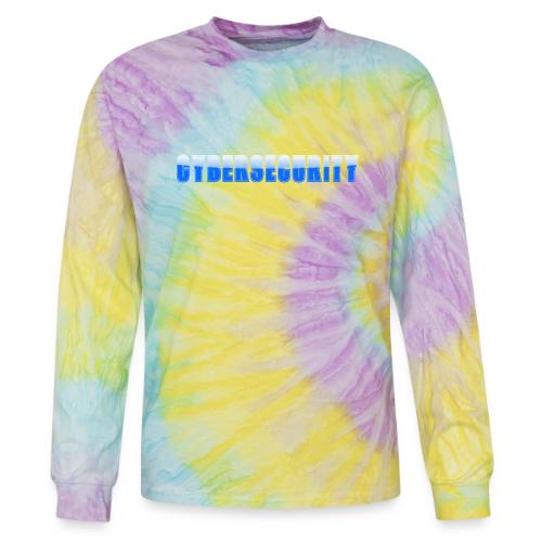 Cybersecurity Word Art Design - Tie Dye Long Sleeve T-shirt