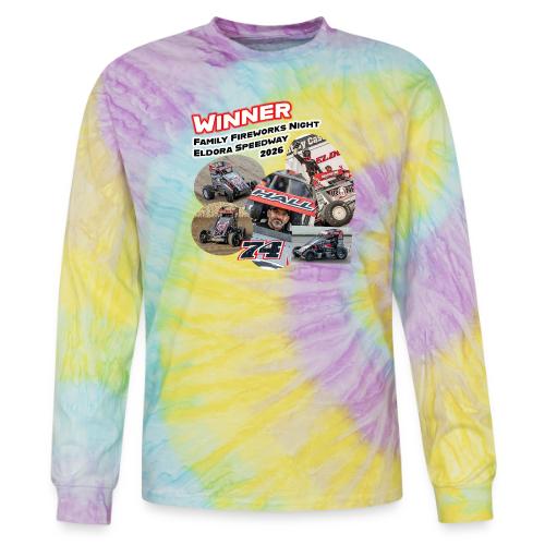 Luke Hall - Eldora Speedway FFN#1 Design 2 - Tie Dye Long Sleeve T-shirt