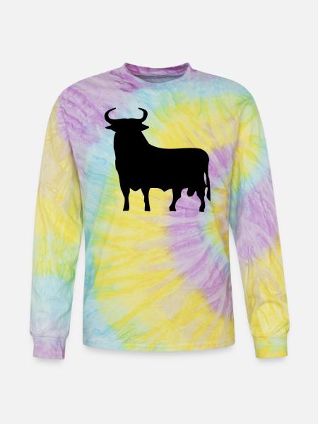 Spanish Bull - Tie Dye Long Sleeve T-shirt - mystique