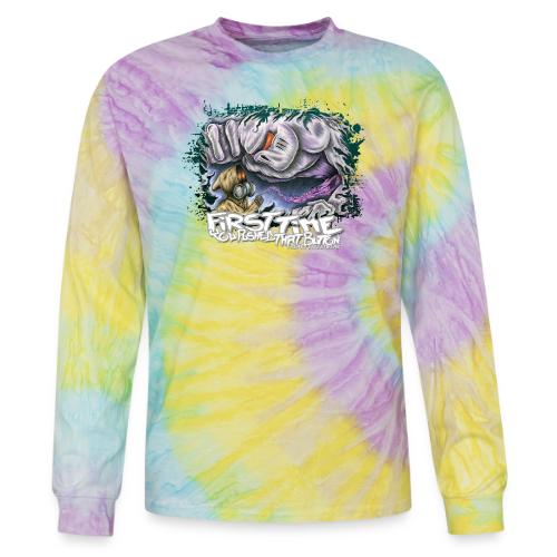 first time you pushed that button - Tie Dye Long Sleeve T-shirt