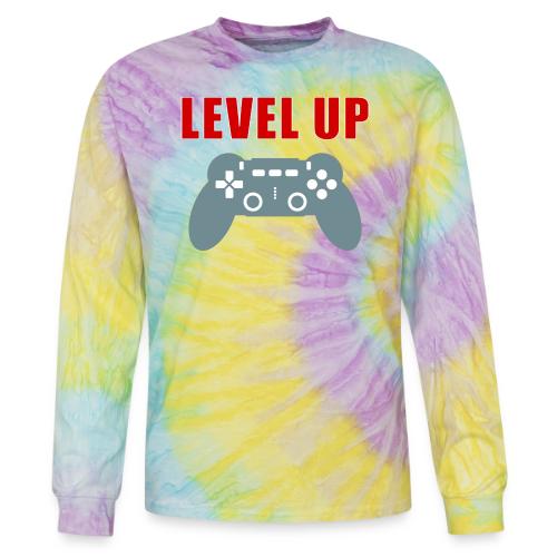 Level Up Gamer Controller Apparel - Tie Dye Long Sleeve T-shirt