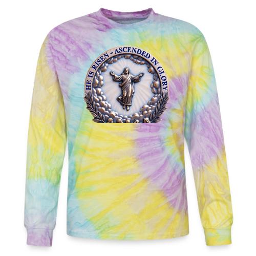 He Is Risen Ascended In Glory T Shirt, Gift - Tie Dye Long Sleeve T-shirt