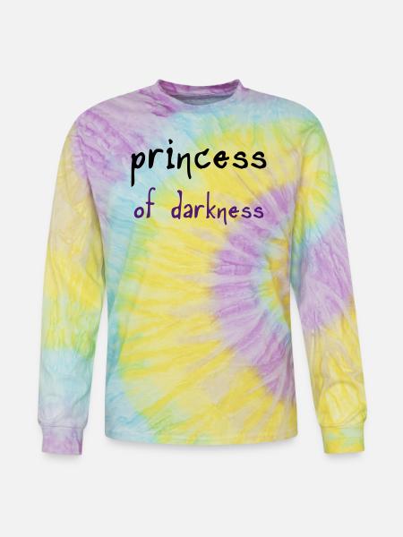 Princess of Darkness - Tie Dye Long Sleeve T-shirt - mystique