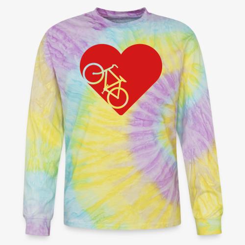 Bike in heart - Tie Dye Long Sleeve T-shirt