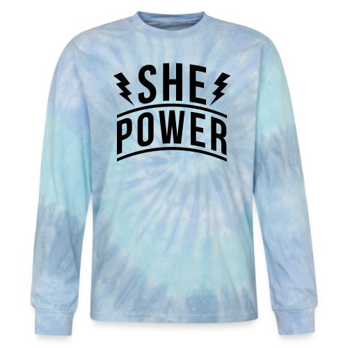 She Power - Tie Dye Long Sleeve T-shirt