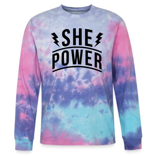 She Power - Tie Dye Long Sleeve T-shirt