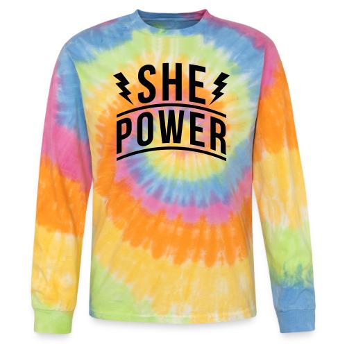 She Power - Tie Dye Long Sleeve T-shirt