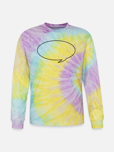 Speech bubble - Tie Dye Long Sleeve T-shirt - mystique