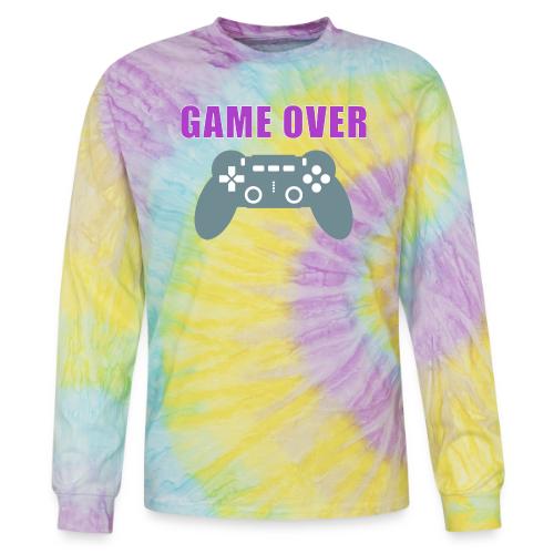Game Over Gamer Controller Design - Tie Dye Long Sleeve T-shirt