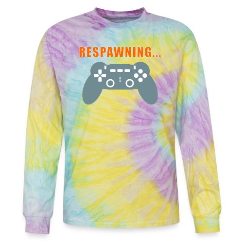 Respawning Gamer Controller Design - Tie Dye Long Sleeve T-shirt