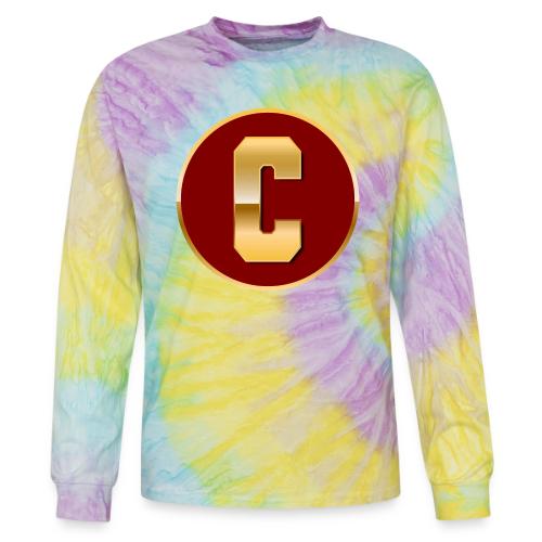 Letter C – Capital Varsity Alphabet Monogram - Tie Dye Long Sleeve T-shirt