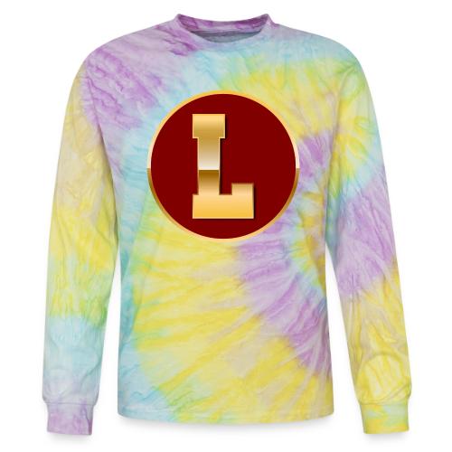 Letter L – Capital Varsity Alphabet Monogram - Tie Dye Long Sleeve T-shirt