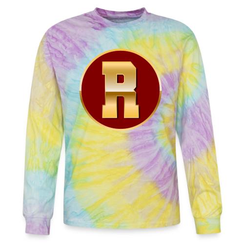 Letter R – Capital Varsity Alphabet Monogram - Tie Dye Long Sleeve T-shirt