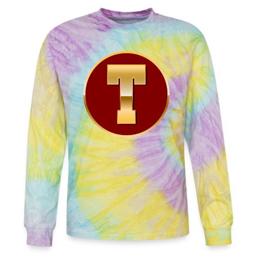 Letter T – Capital Varsity Alphabet Monogram - Tie Dye Long Sleeve T-shirt