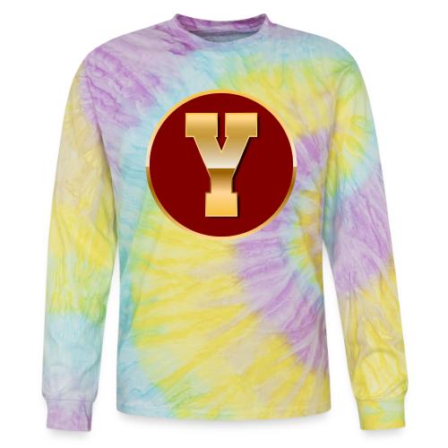 Letter Y – Capital Varsity Alphabet Monogram - Tie Dye Long Sleeve T-shirt
