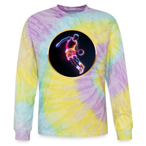 Neon Basketball Player - Tie Dye Long Sleeve T-shirt