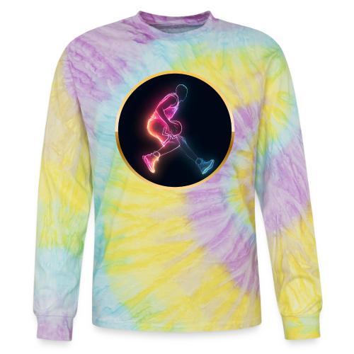 Basketball: Golden Court Glow - Tie Dye Long Sleeve T-shirt