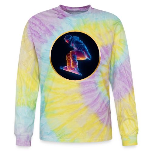 Snowboarding: Arctic Neon Leap - Tie Dye Long Sleeve T-shirt