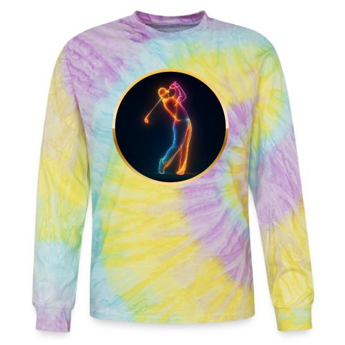 Neon Golf Motion - Tie Dye Long Sleeve T-shirt
