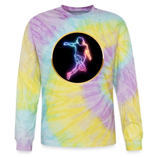 Soccer: Neon Goal Fusion - Tie Dye Long Sleeve T-shirt