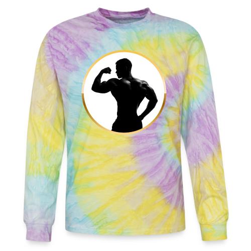 Bodybuilder: Classic Flex Emblem - Tie Dye Long Sleeve T-shirt