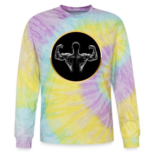 Bodybuilding: Golden Back Power - Tie Dye Long Sleeve T-shirt