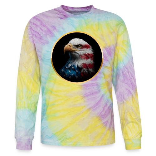 USA: Liberty Emblem - Tie Dye Long Sleeve T-shirt