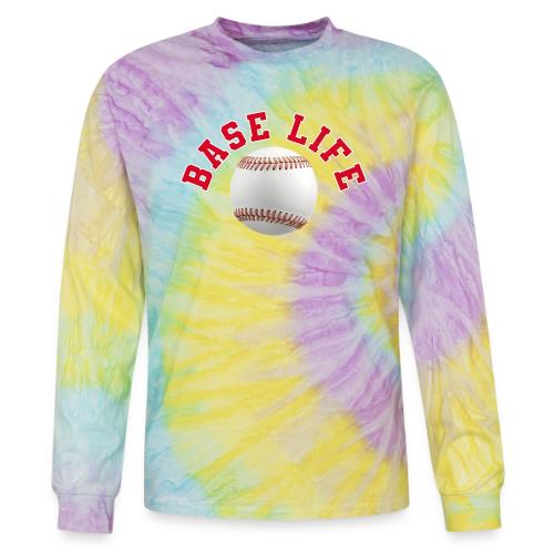 Baseball: Base Life Vibes - Tie Dye Long Sleeve T-shirt
