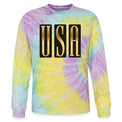 USA Gold Monolith - Tie Dye Long Sleeve T-shirt