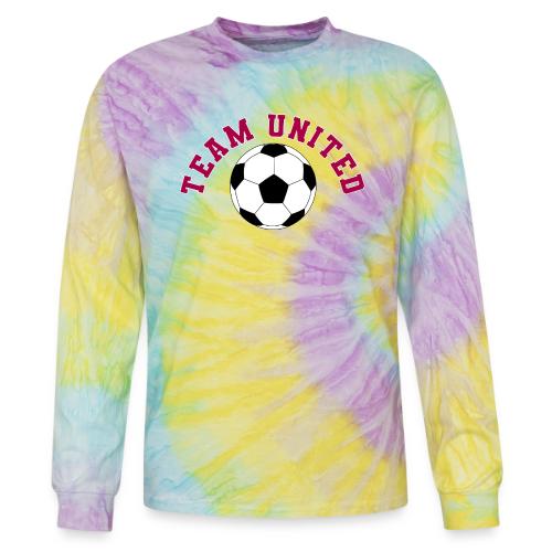 Team United Soccer Ball Sports Design - Tie Dye Long Sleeve T-shirt