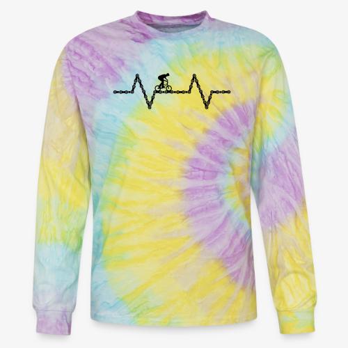 bmx bike heartbeat - Tie Dye Long Sleeve T-shirt