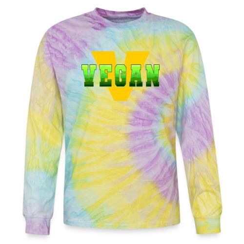 Vegan Energy V - Tie Dye Long Sleeve T-shirt