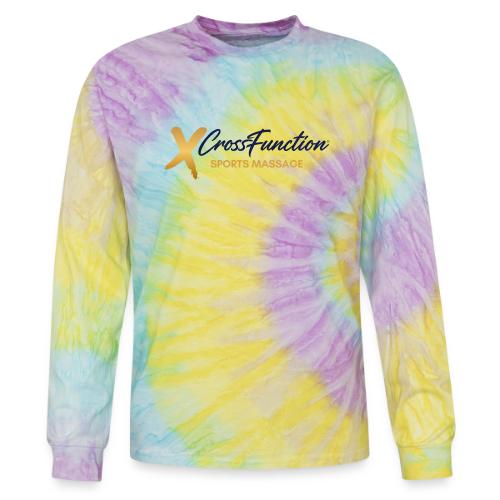 XF Sports Massage- Dark Logo (Front Only) - Tie Dye Long Sleeve T-shirt