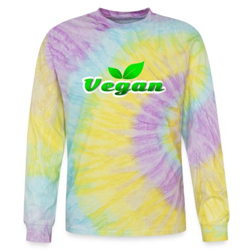 Pure Vegan Leaves - Tie Dye Long Sleeve T-shirt