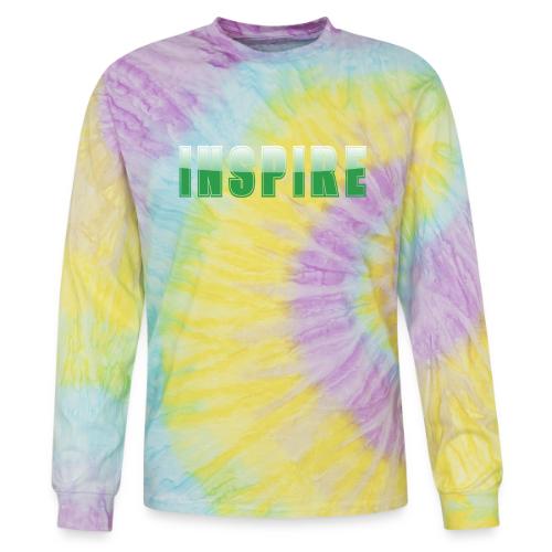 Inspire Word Art Design - Tie Dye Long Sleeve T-shirt