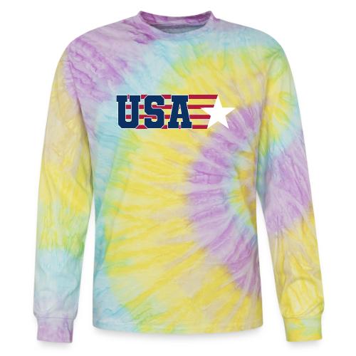 Star Stripe USA - Tie Dye Long Sleeve T-shirt