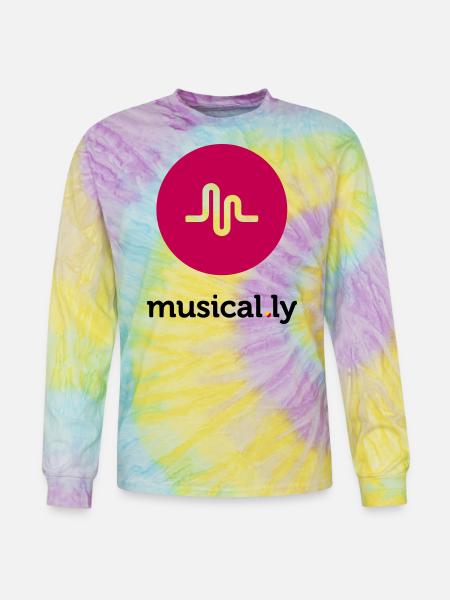Musical.ly Logo - Tie Dye Long Sleeve T-shirt - mystique