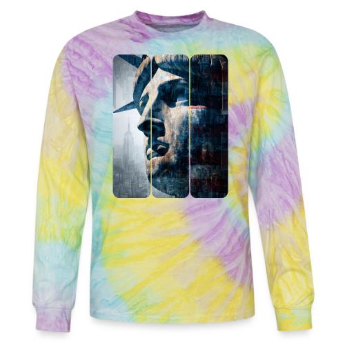 USA: Urban Liberty Triptych - Tie Dye Long Sleeve T-shirt