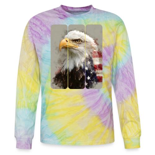 USA: Eagle of the Free - Tie Dye Long Sleeve T-shirt